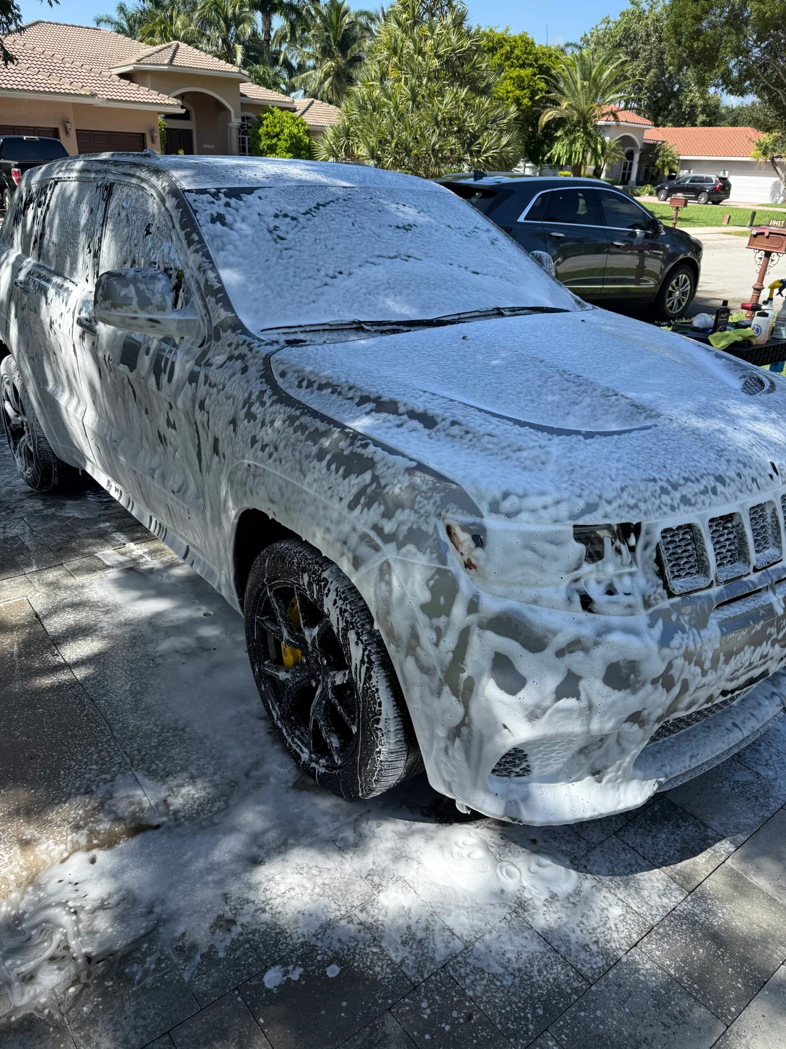 Foam bath prewash